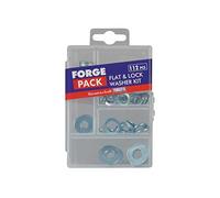 ForgePack Flat Washers | Assorted | Zinc Plated | Pack 112