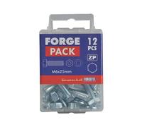 Forgepack FPHBN1050 High Tensile Bolts With Nuts & Washers - Zinc Plated M10 X 50Mm (Pack Of 2)