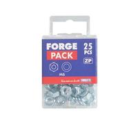Forgepack FPNUT4 Hexagonal Nuts & Flat Washers - Zinc Plated M4 (Pack Of 50)