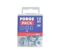 Forgepack FPNYLOC5 Hexagonal Nuts With Nylon Inserts & Flat Washers - Zinc Plated M5 (Pack Of 40)