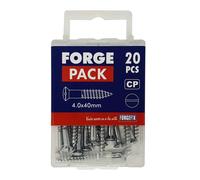 Forgepack FPRAH430CP Wood Screw - Raised Head - Chrome 4.0 X 30Mm (Pack Of 30)