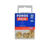 Forgepack FPSCW10B Screw Cup Washers - Brass No. 10ftS (Pack Of 20)