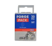 Forgepack FPSCW10N Screw Cup Washers - Nickel Plated No. 10ftS (Pack Of 20)