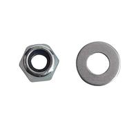 ForgePack Hexagonal Nylon Locking Nuts & Washers | M3 | Zinc Plated | Pack 60