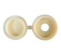 ForgePack Hinged Cover Caps | No. 6-8's | Cream, Plastic | Pack 20