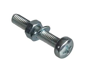ForgePack Machine Screws w/Nuts & Washers | M5 x 30mm | Zinc Plated | Pack 8
