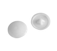 ForgePack Pozi Compatible Cover Caps | No. 6-8's | White, Plastic | Pack 50