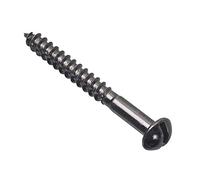 ForgePack Wood Screws - Black Japanned | 1 1/2" x 8 | Black Japanned | Pack 10