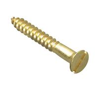 ForgePack Wood Screws - Solid Brass | 1 1/2" x 10 | Solid Brass | Pack 8