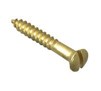 ForgePack Wood Screws - Solid Brass | 1 1/2" x 8 | Solid Brass | Pack 10
