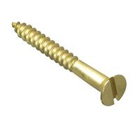 ForgePack Wood Screws - Solid Brass | 1 1/2" x 8 | Solid Brass | Pack 10