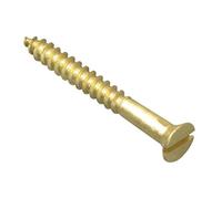 ForgePack Wood Screws - Solid Brass | 1 1/4" x 6 | Solid Brass | Pack 15