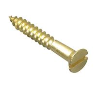 ForgePack Wood Screws - Solid Brass | 1 1/4" x 8 | Solid Brass | Pack 12