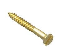 ForgePack Wood Screws - Solid Brass | 1" x 4 | Solid Brass | Pack 35
