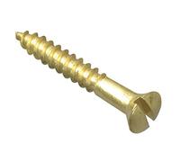 ForgePack Wood Screws - Solid Brass | 1" x 6 | Solid Brass | Pack 20