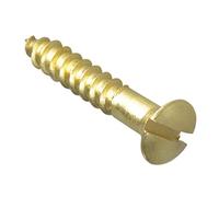 ForgePack Wood Screws - Solid Brass | 1" x 8 | Solid Brass | Pack 16