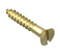 ForgePack Wood Screws - Solid Brass | 1" x 8 | Solid Brass | Pack 16