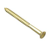ForgePack Wood Screws - Solid Brass | 2 1/2" x 10 | Solid Brass | Pack 6