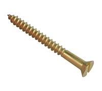 ForgePack Wood Screws - Solid Brass | 2" x 10 | Solid Brass | Pack 6