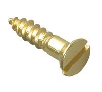 Forgefix FPCSK348BR Wood Screw Slotted Csk Brass 3/4In X 8 Forgepack 20
