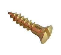 ForgePack Wood Screws - Solid Brass | 5/8" x 6 | Solid Brass | Pack 25