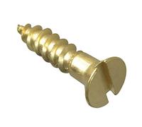 ForgePack Wood Screws - Solid Brass | 5/8" x 6 | Solid Brass | Pack 30