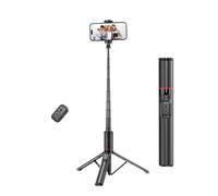 FORGERAY C21 Hidden Design Selfie Stick Tripod, 53" All-in-One Portable with Bluetooth Remote, Pocket Tripod for iPhone Android, Travel Vlogging, Zoom Meetings, Live Streaming