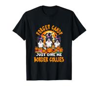 Forget Candy Give Me Border Collies Halloween Cosplay Witch T-Shirt