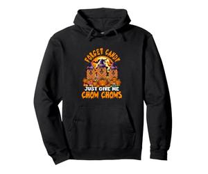Forget Candy Give Me Chow Chows Halloween Cosplay Witch Pullover Hoodie