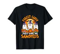 Forget Candy Give Me Samoyeds Halloween Cosplay Witch T-Shirt