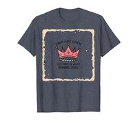 Forget Glass Slippers Princess Wears Running Shoes Crown T-Shirt, Men, Heather Blue, L