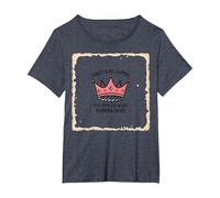 Forget Glass Slippers Princess Wears Running Shoes Crown T-Shirt, Women's Plus, Heather Blue, 2X