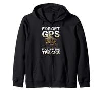 Forget GPS Follow The Tracks Offroad Spirit Zip Hoodie