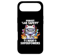 Forget Lab Safety I Want Superpowers Cat Funny Science Jokes Case for iPhone Air