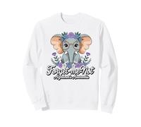 Forget-me-Not Alzheimer's Awareness Elephant Sweatshirt