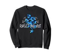 FORGET-ME-NOT Alzheimer's Awareness Myosotis Forget-me-not Sweatshirt