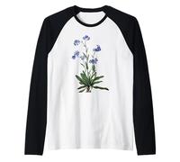 Forget me not Blue Flower Plant Lover for Couples Raglan Baseball Tee
