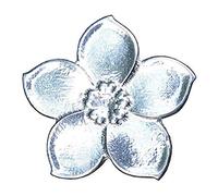 Forget Me Not Brooch, Hand Made in Fine Pewter, By William Sturt