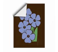 Forget-Me-Not Cluster Botanical Unframed Wall Art Print A4 (29.7×21cm), Wall Decor for Living Room, Bedroom, Office & Home, Art Gift