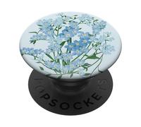 Forget me not flower blossom botanical spring floral PopSockets Adhesive PopGrip
