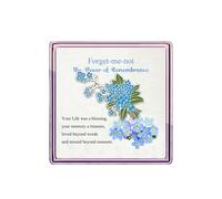 Forget Me Not Flowers Brooch Pin - Memorial Keepsake (Blue Forget Me Not)