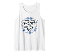 Forget Me Not, Garden Flower, Floral Ornament Tank Top