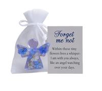 Forget Me Not Gift Pocket Hug Keepsake with Warm Card Pocket in Memory of The Dead Memorial Keepsake Gift for Ones (Purple, One Size)