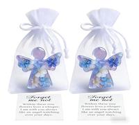Forget me Not Gifts, 2 Pcs Forget me Not Angel with Included Message Card, Thoughtful Remembrance for Loved One Friend and Family