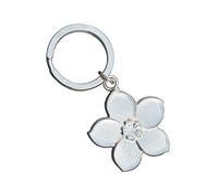 Forget Me Not Keyring, Flower Keychain, Forget Me Not Flower, Handmade, in Fine Pewter, by William Sturt