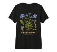 Forget-Me-Not Myosotis sylvatica Plant Anatomy Study Premium T-Shirt