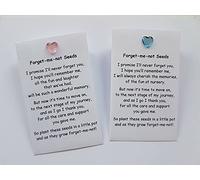 Forget Me Not Seed Pack Packet Nursery Pre School Teacher Key Worker TA Thank You Gift Present (Wonderful Memory Blue)