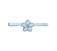 Forget Me Not Tie Clip Handmade in Fine Pewter by William Sturt Floral Tie Slide, Gift for Him