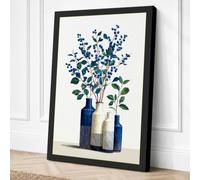 Forget Me Not Vessels Canvas Wall Art Print 24x16 Inch