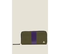 Forget Me Not Wallet - Shiny Stripe Spruce Purple Orla Kiely Green One Size